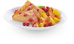 Actifry plate: fruits with sweet samoussas dessert recipe